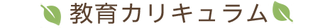 教育カリキュラム